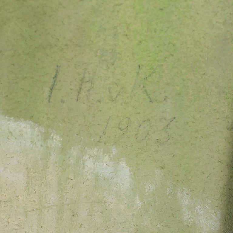 OKÄND KONSTNÄR, pastell, monogramsignerad och daterad 1903.