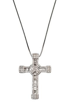 503. A DIAMOND PENDANT WITH CHAIN.