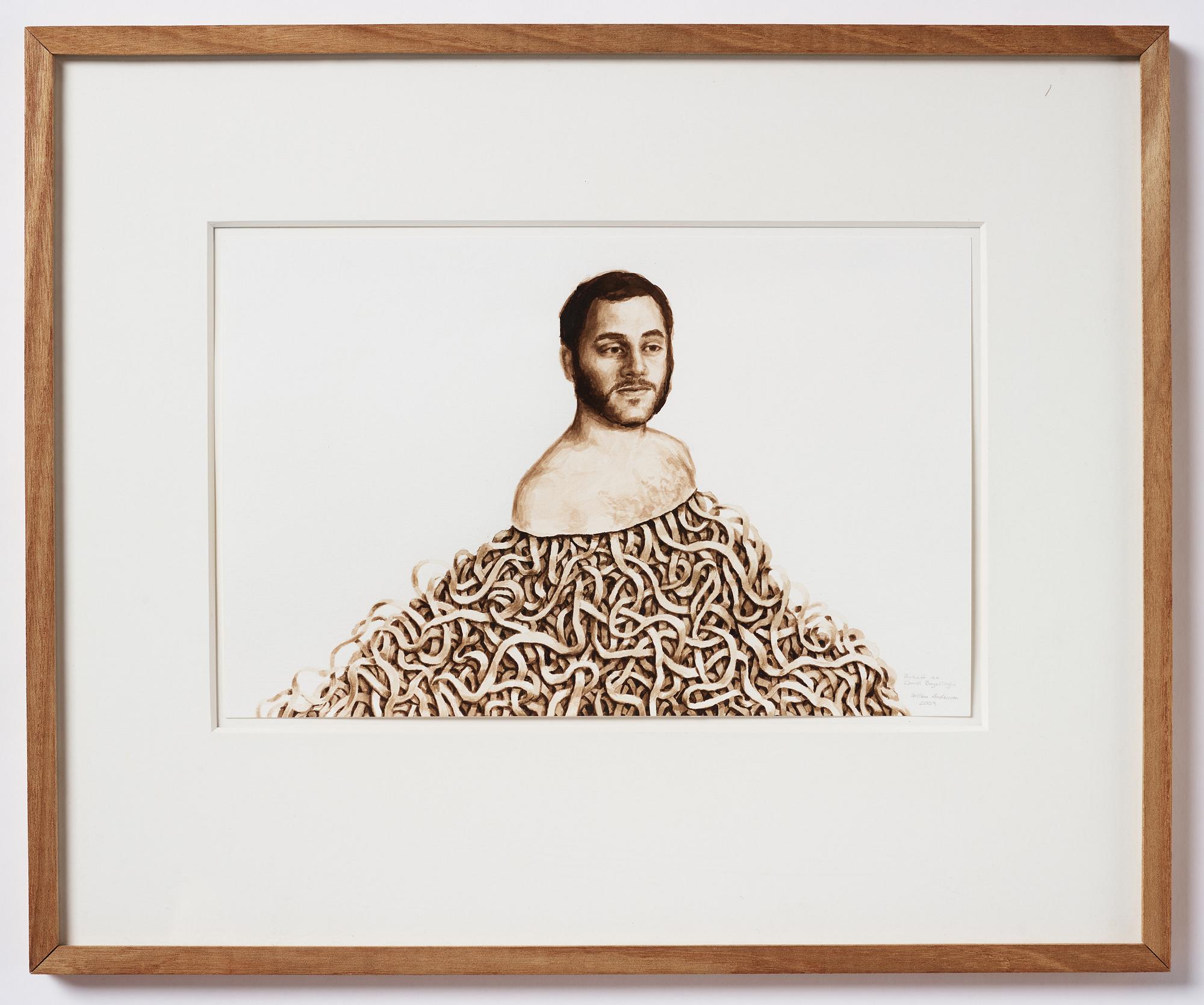 Willem Andersson, oil on paper, signed and dated 2009.