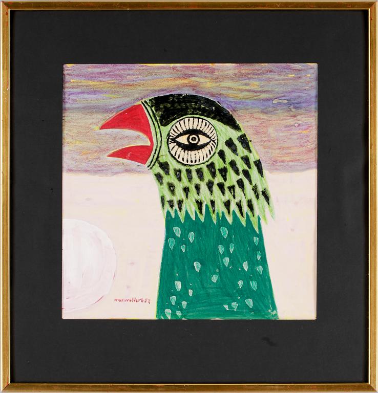 MAX WALTER SVANBERG. Signerad Max Walter S och daterad -52.  Gouache och pastell.