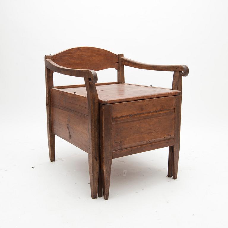 BARNSÄNG / STOL, allmoge, 1800-tal.