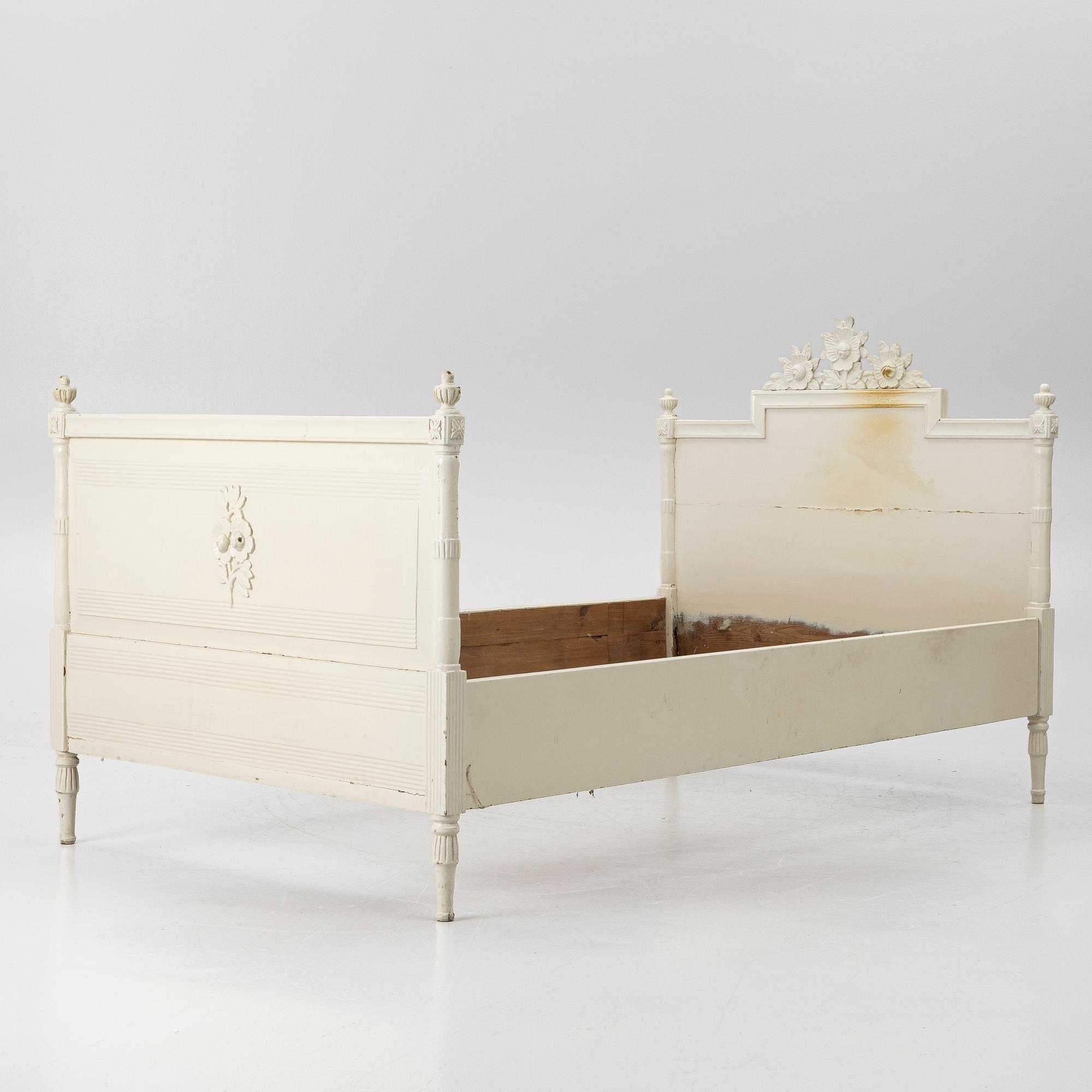 Bed frame, late 18th century, Gustavian.