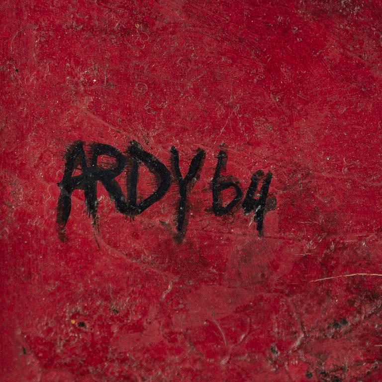 Ardy Strüwer, oil on panel, signed and dated -64.