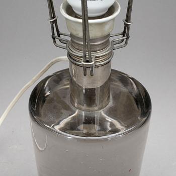 BORDSLAMPA, glas, 1900-talets andra hälft.