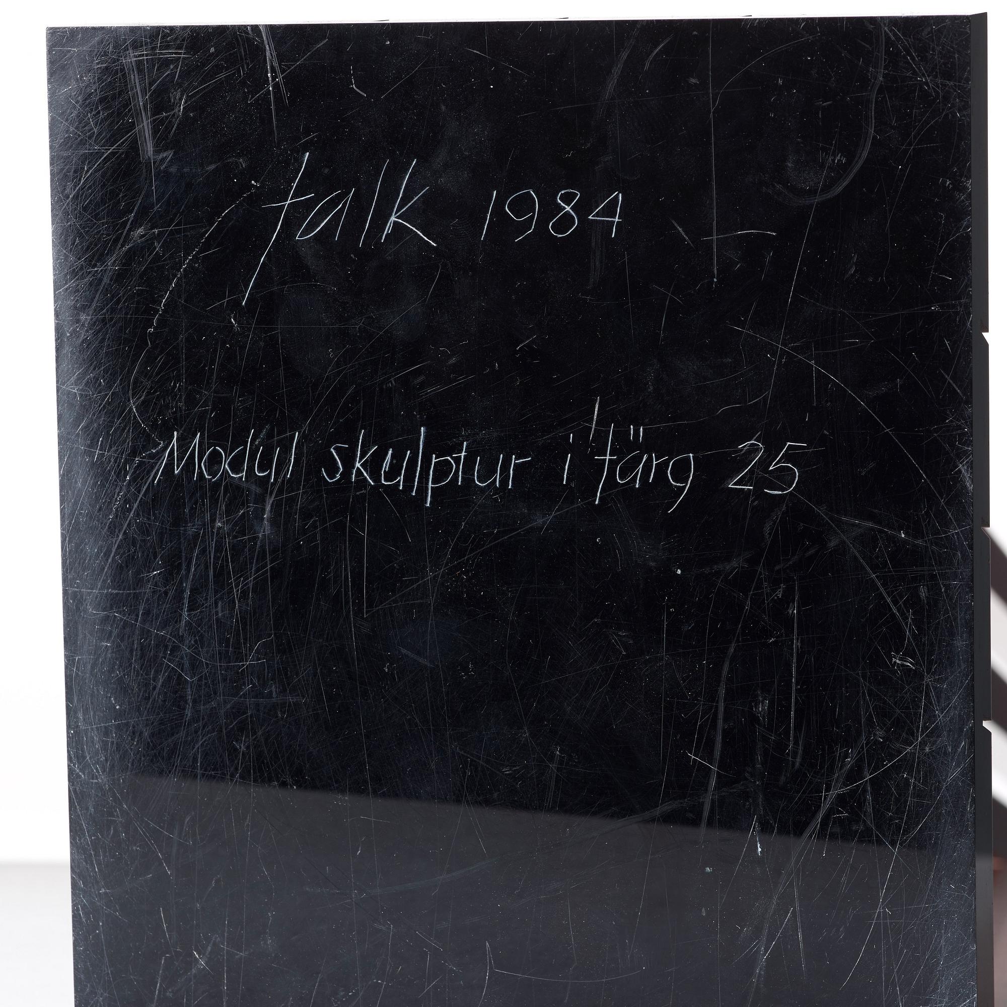 Lars-Erik Falk, 'Modul skulptur i färg 25'.