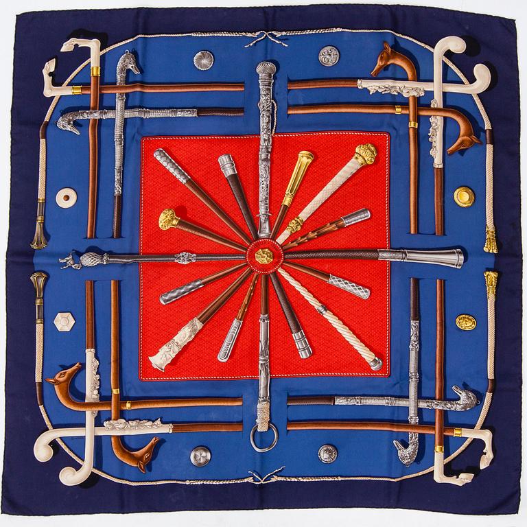 HERMÈS, "Cannes & Pommeaux", SCARF.