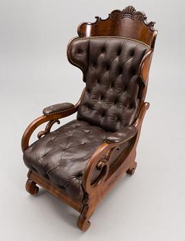 LÄSFÅTÖLJ, Mellaneuropa, 1800-talets mitt.
