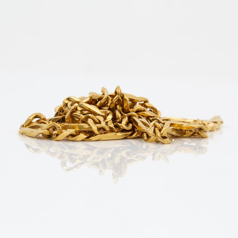 HALSKEDJA, 18K guld. Vikt ca 36 gram.