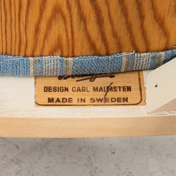 Carl Malmsten, matbord, 6 stolar, 2 karmstolar, "Herrgården", Bodafors, 1900-talets slut.