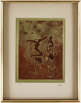ROBERTO MATTA, färgetsningar, 2 st, signerade och numrerade 105/350.