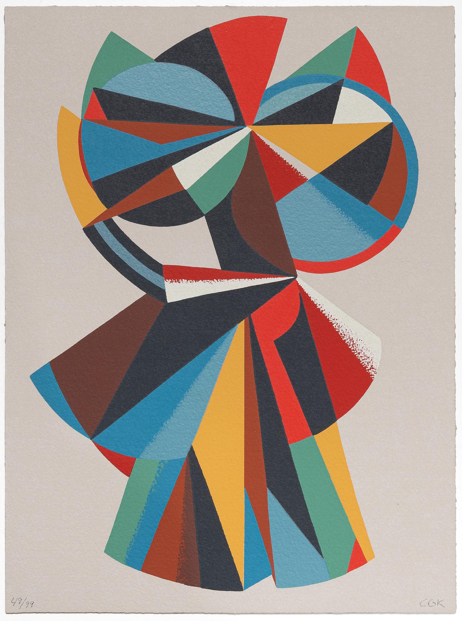 C Göran Karlsson, "Figurer", mapp med sex serigrafier.
