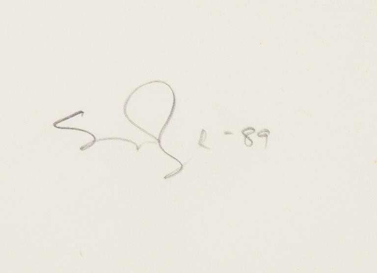 Sven Inge Höglund, acrylic on papaer, signed and cdated -89.