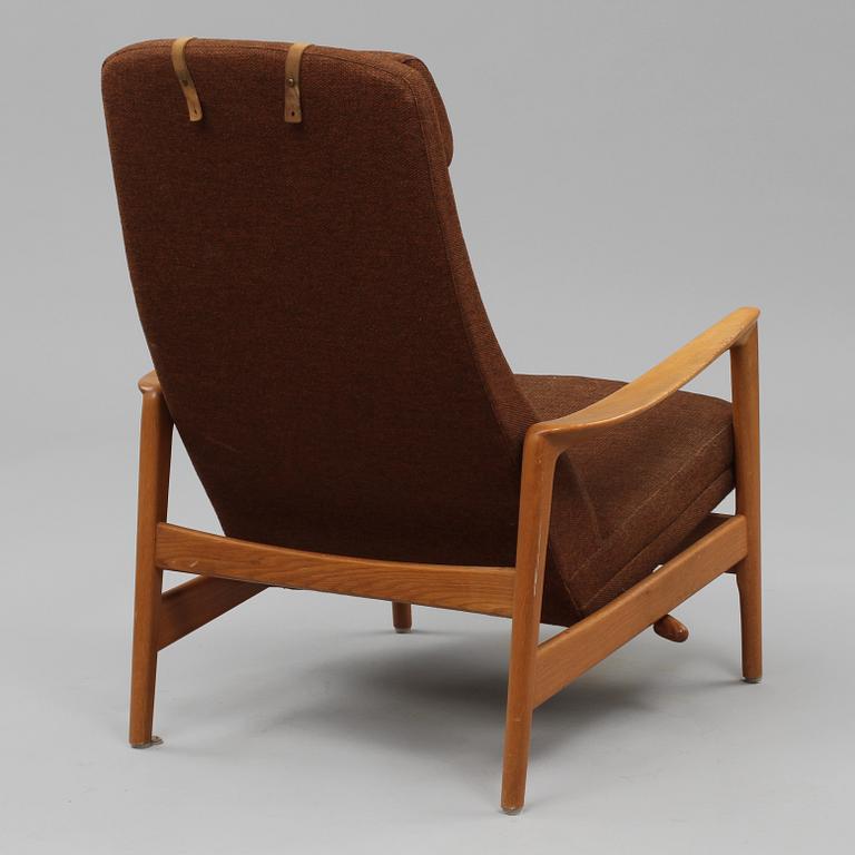 FÅTÖLJ samt FOTPALL, "Duxiesta set 4", Folke Ohlsson, Dux, Ljungs industrier AB, Malmö, 1960-talets andra hälft.