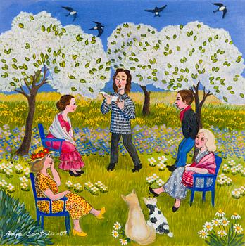 Anja Santala, "Runoja omenapuun alla" (Poems under the apple tree).