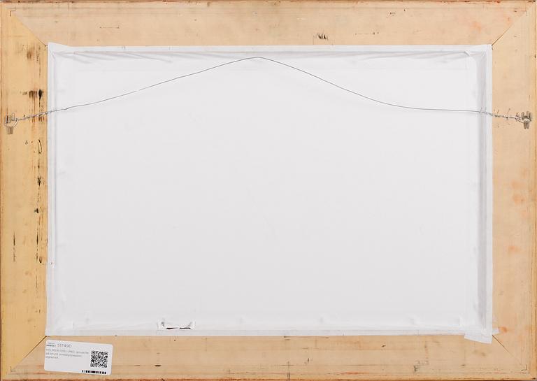 HELMER OSSLUND, gouache på brunt omslagspapper, signerad.