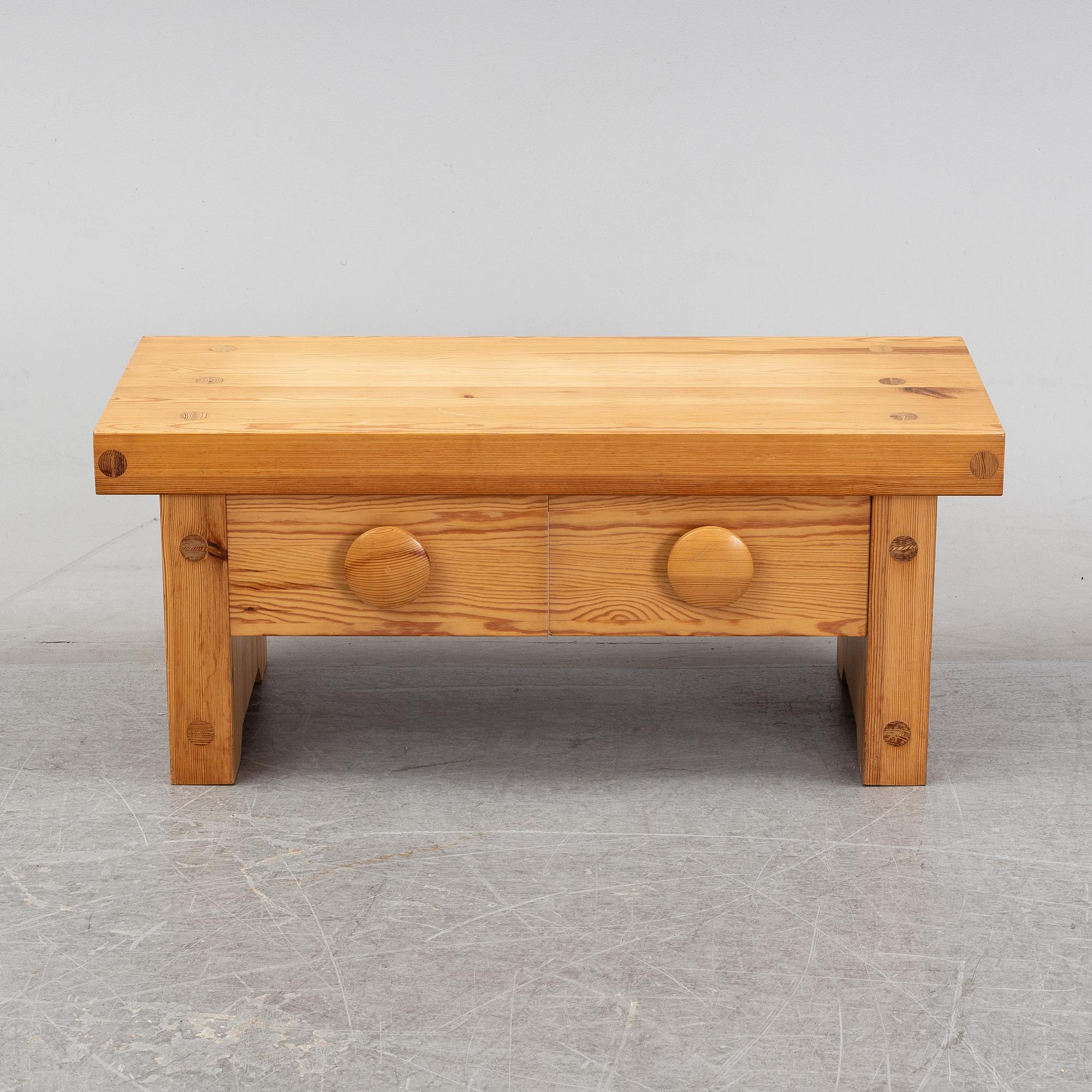 A pine 'Ruben II' chest of drawers by Ruben Ward, AB Nybrofabriken, Fröseke, model launched 1973.