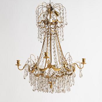 Chandelier, Gustavian style, early 20th century.