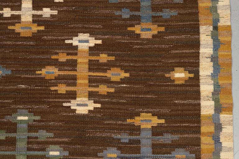 Märta Måås-Fjetterström, a drape, "Lockarp". Flat weave. 244,5 x 150 cm. Signed MMF.