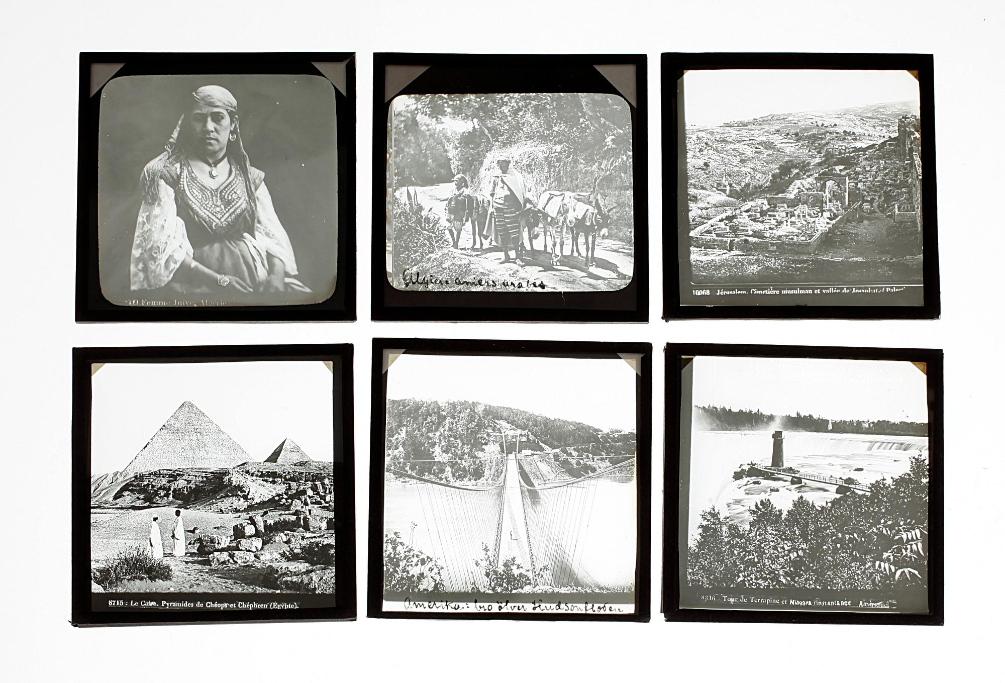 PROJEKTORSBILDER, glasplåtar,  1800/1900-tal.