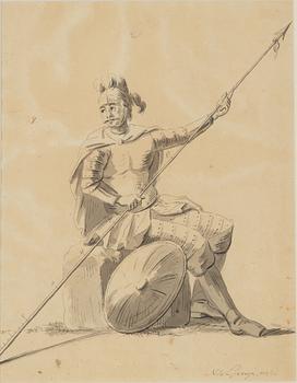 Nils Georgii, Soldier in Antique Armor.