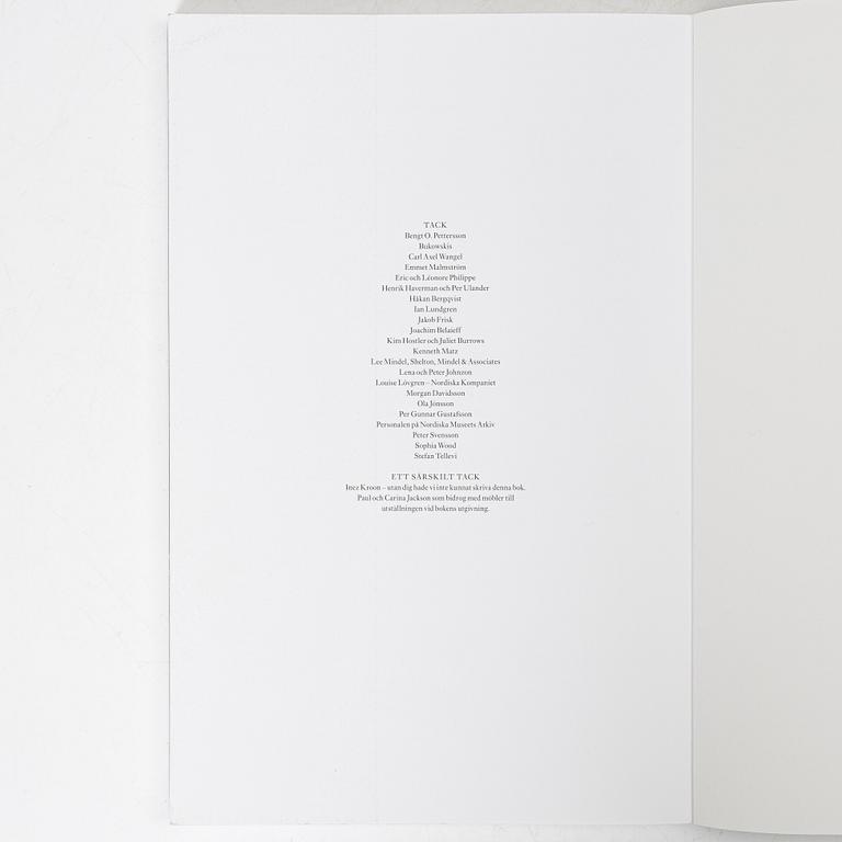 "Axel Einar Hjorth Furniture Architect" book, Christian Björk, Thomas Ekström, and Eric Ericson, Signum, 2009.