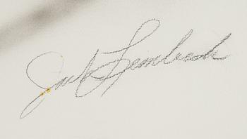 Jack Lembeck, mixed media, signed.