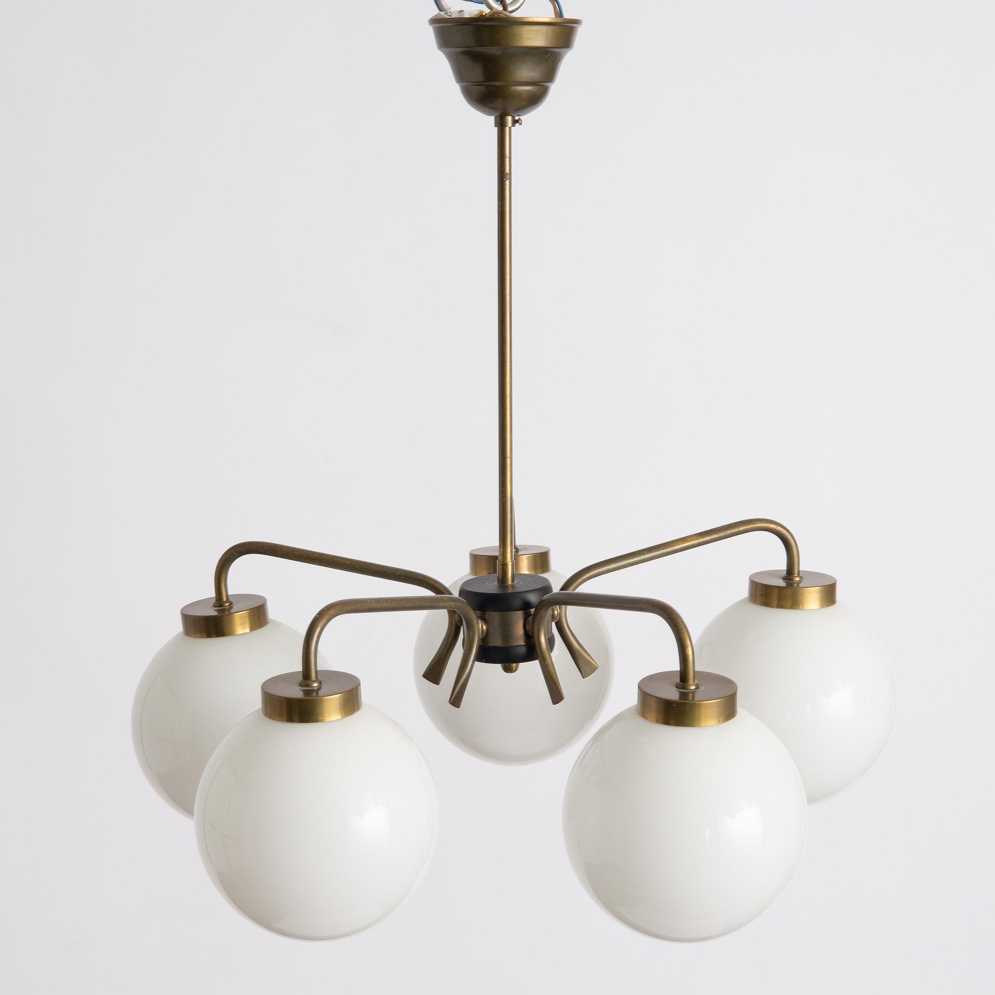 Ceiling lamp, mid-20th century.