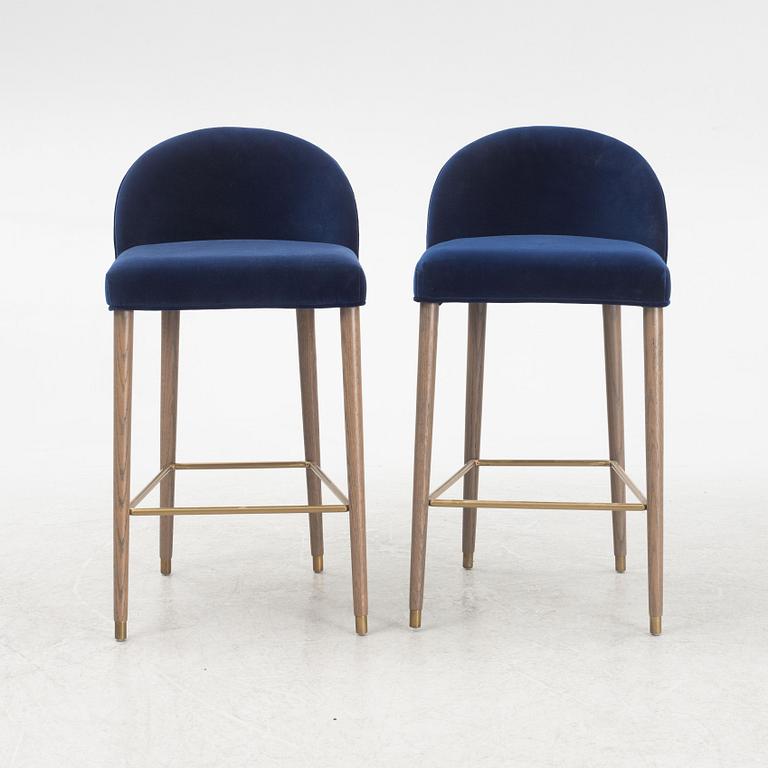 Ruth & Joanna, a pair of contemporary bar chairs.