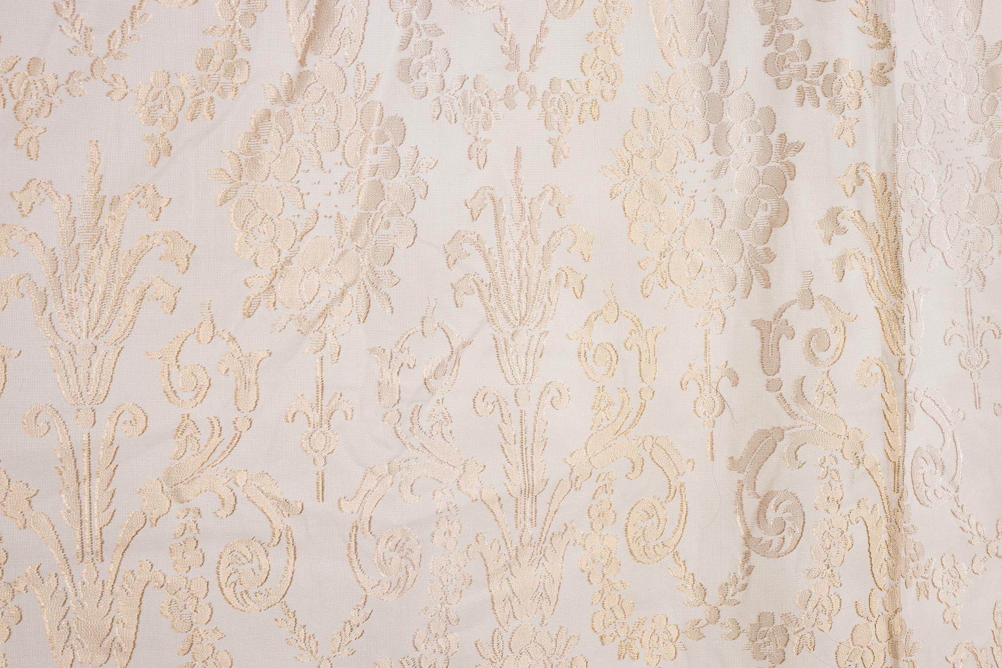 Skira gardiner, fyra stycken, bomull.