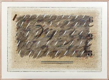 BADEV (DEV) SINGH, blandteknik på papper, signerad och daterad 1987.