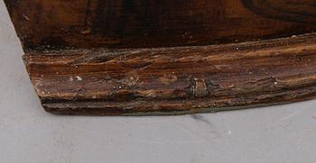 HÖRNSKÅP, allmoge, 1700-/1800-tal.