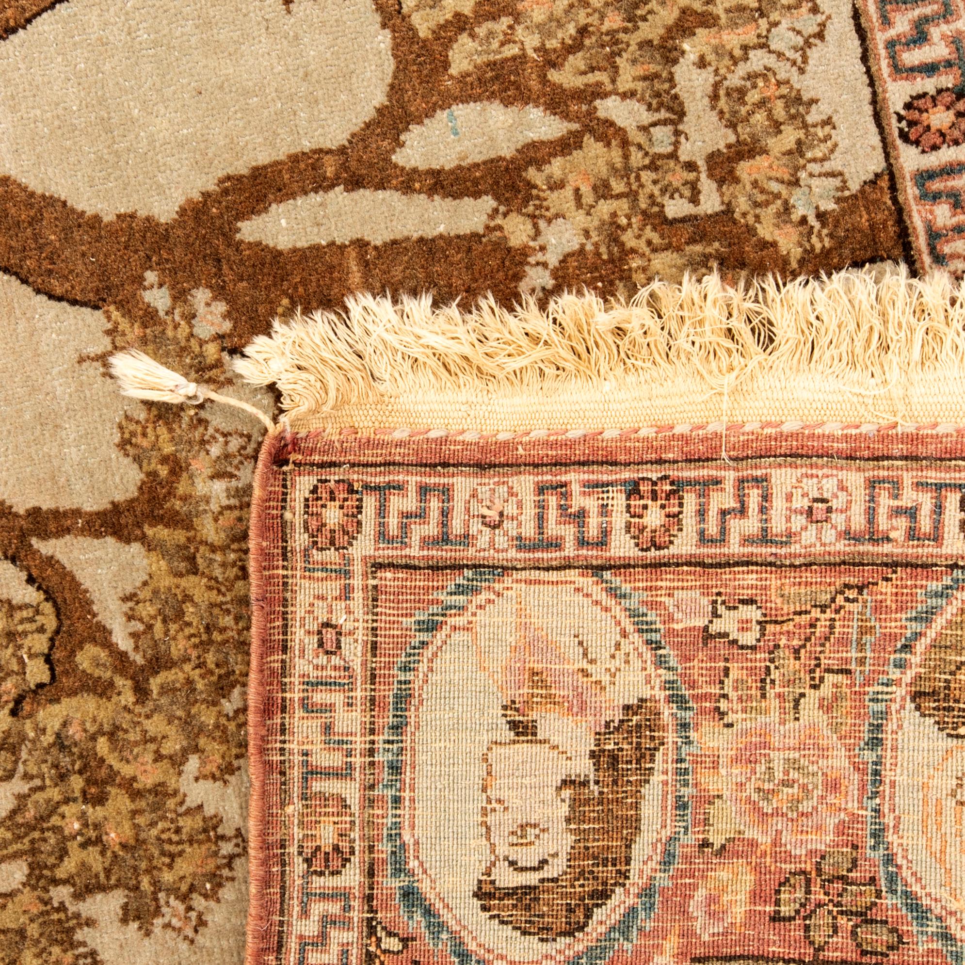 Rug Keshan figural old/semi-antique approx. 220x135 cm.