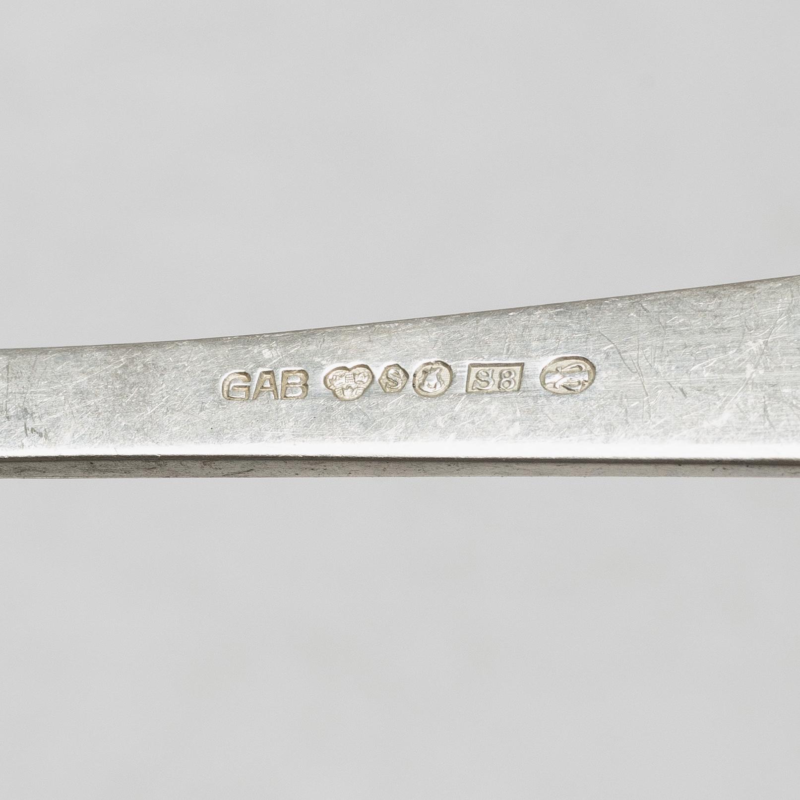 Bestickservis, 103 delar, silver, "Rosenholm", GAB, Stockholm, 1930/40-tal.