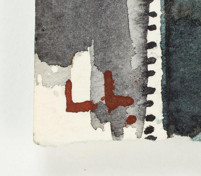 LARS LERIN, akvarell, signerad LL.