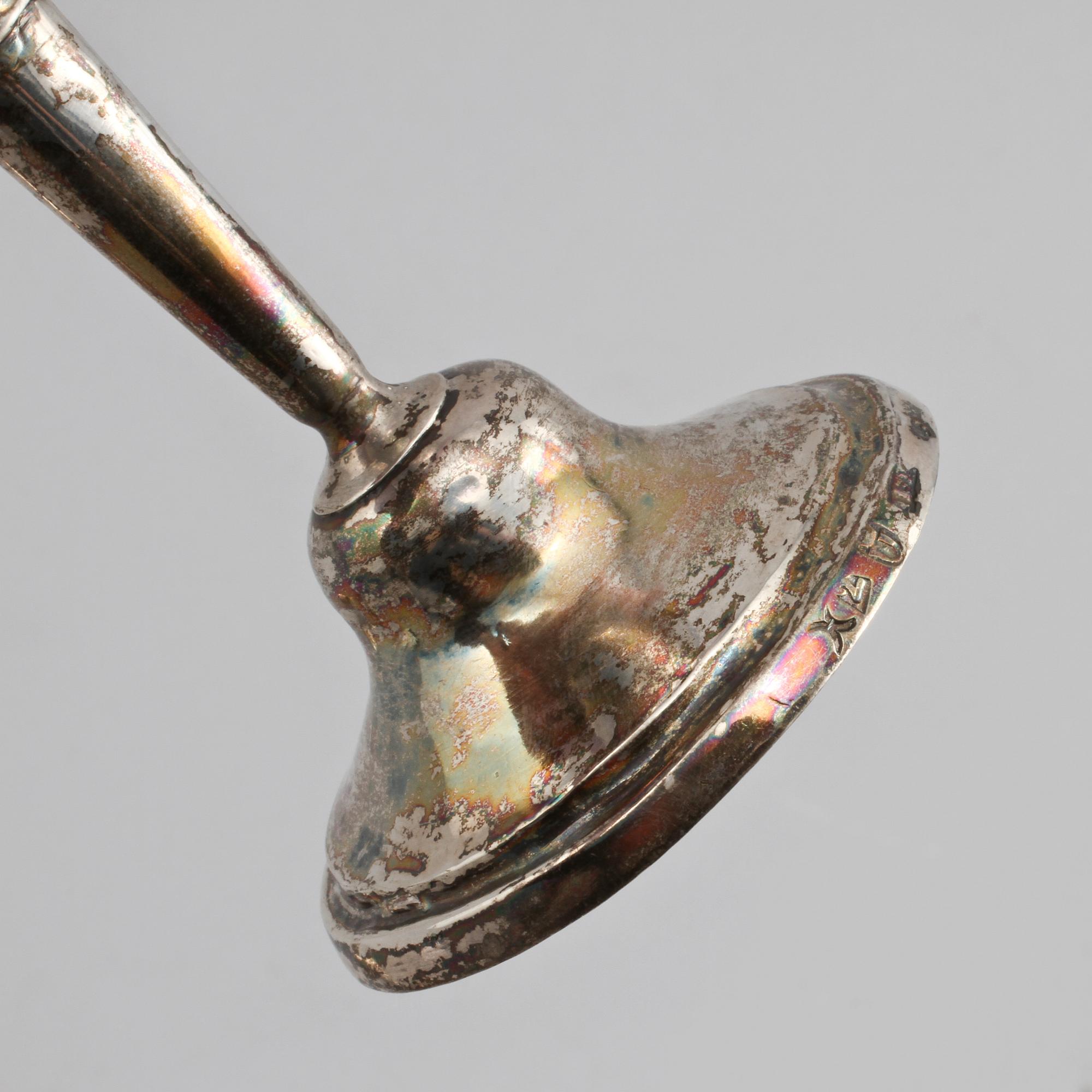 KALKAR, 2 st, silver, Johannes Lyberg, Ulricehamn, 1804, vikt 99 g.