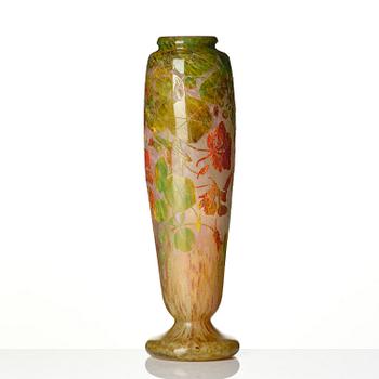 Daum Frères, an Art Nouveau cameo glass vase, Nancy, France.