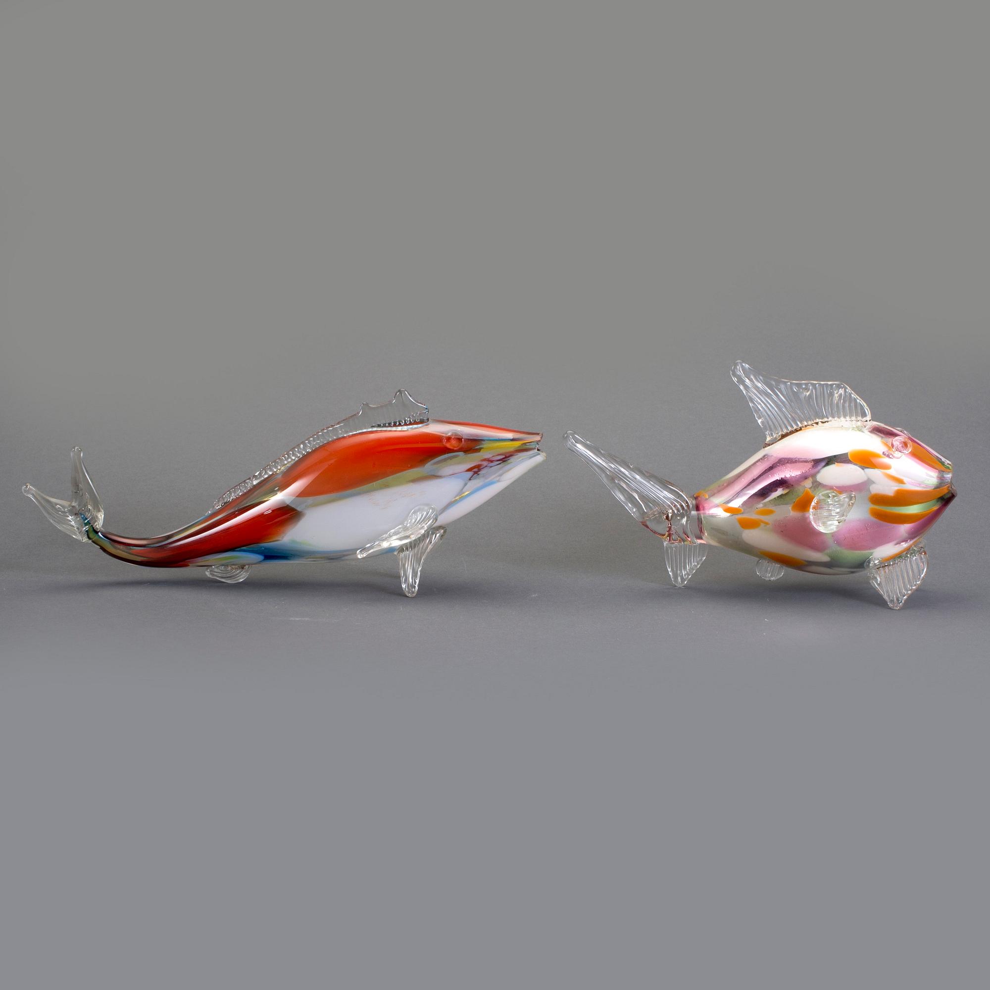 FIGURINER, 8 st, troligen Murano, 1900-talets andra hälft.