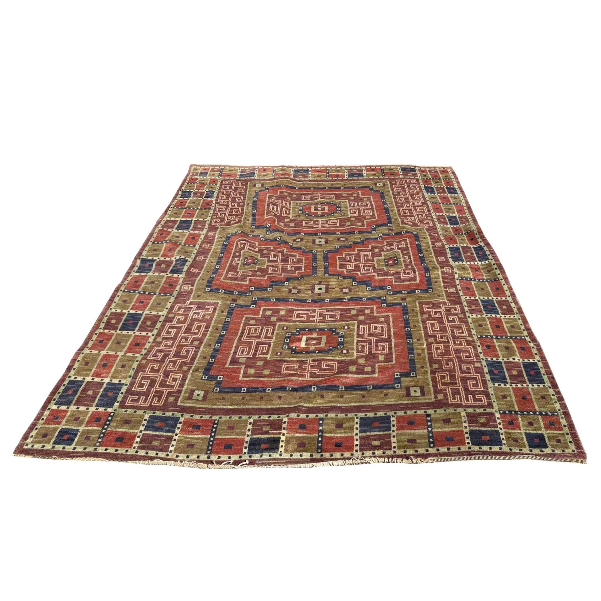 Märta Måås-Fjetterström, a carpet, 'Storkorset' ('Åhléns matta'), knotted pile, c. 380 x 310 cm, signed MMF.