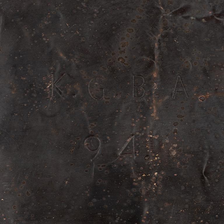 Bo Andersson, skulptur, koppar, signerad KGBA och daterad -94.