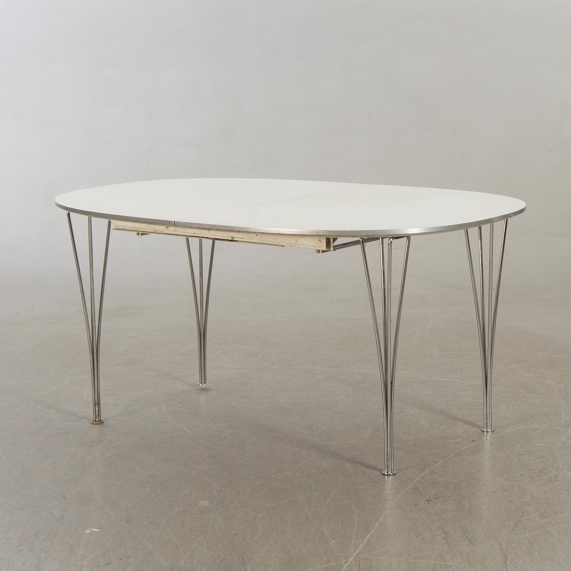 Bruno Mathsson & Piet Hein, board, "Superelips", Fritz Hansen, Denmark.