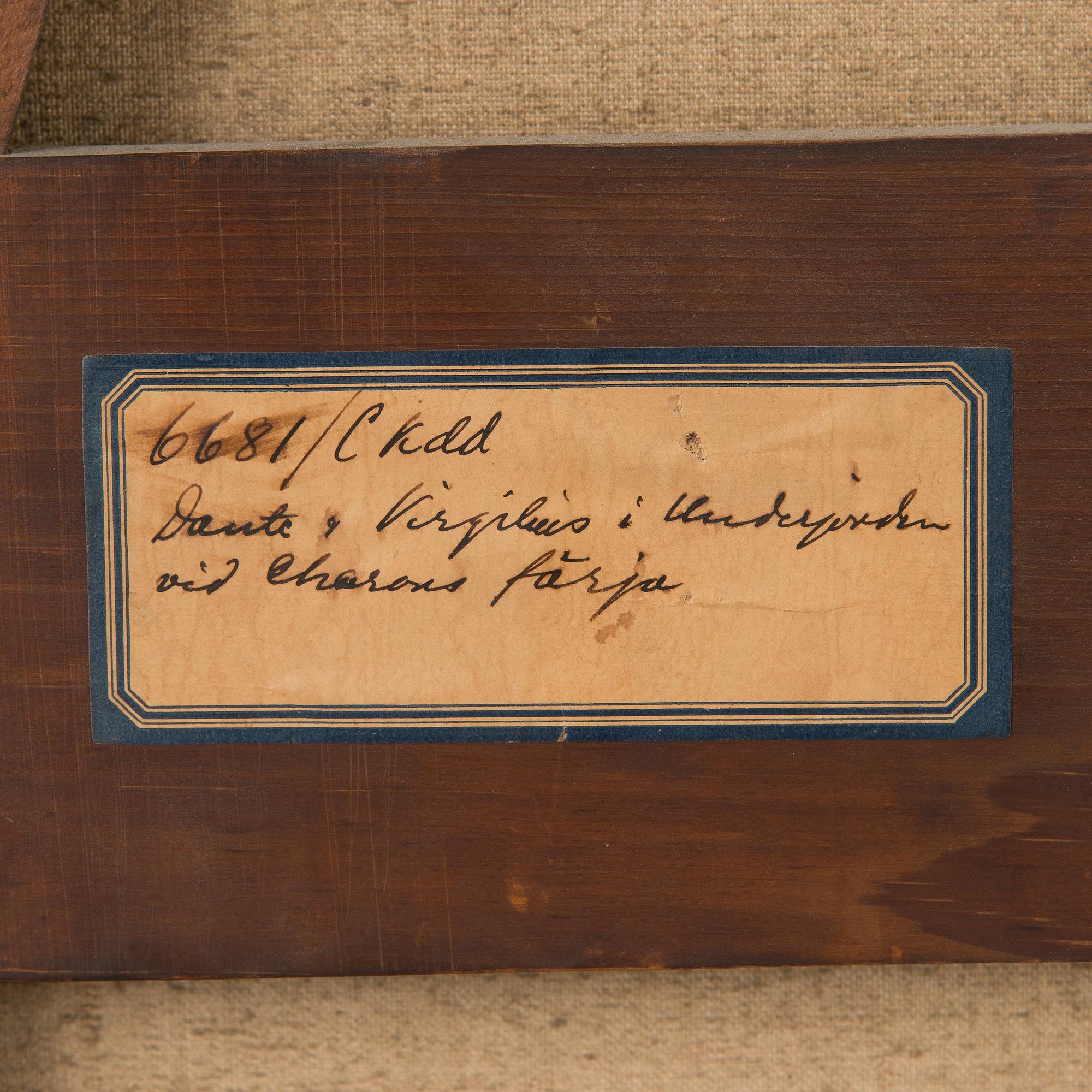 Dante och Vergilius i underjorden.