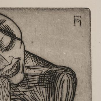 Conrad Felixmüller, "Gelibte frau".
