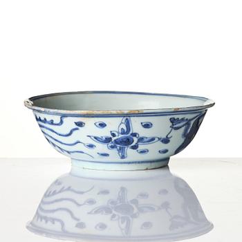 Skål, porslin. Mingdynastin, Wanli (1572-1620).