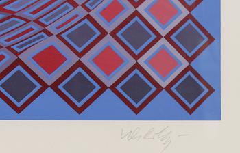 VICTOR VASARELY, färgserigrafi, signerad och numrerad 37/275.