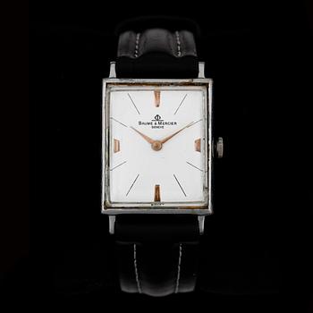 ARMBANDSUR, herr, Baume & Mercier, stål, 1950-tal.