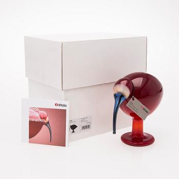 OIVA TOIKKA, LASILINTU, signeerattu O. Toikka Nuutajärvi.