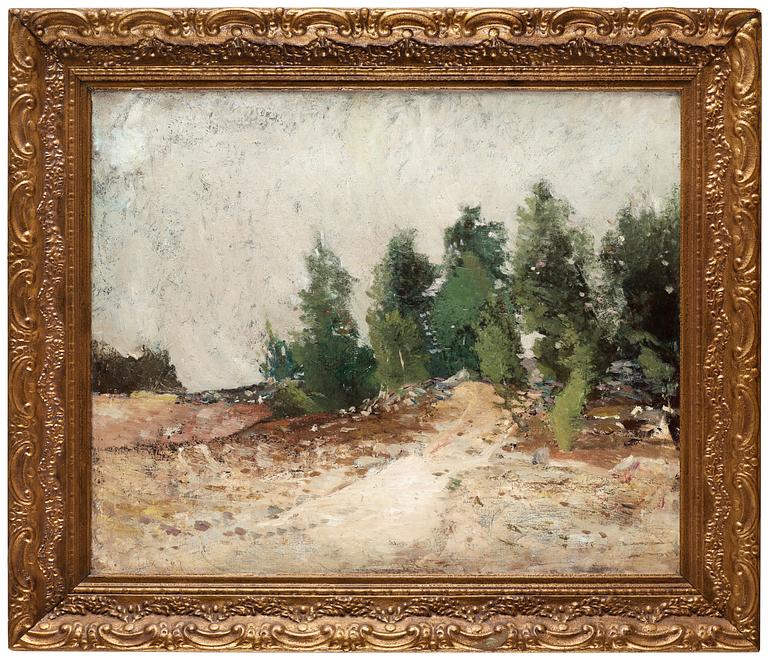 Carl Fredrik Hill, "Skogsbacke" (Wooded hillside).