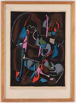 André Lanskoy, lithograph in colours, signed 175/197.