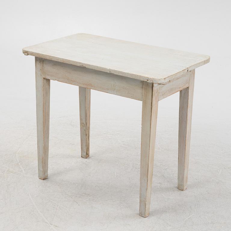 A painted table, 19th Century.