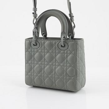 Christian Dior, A Ultramatte Gray Stone Cannage Calfskin 'Lady Dior my ABCDIOR bag'.